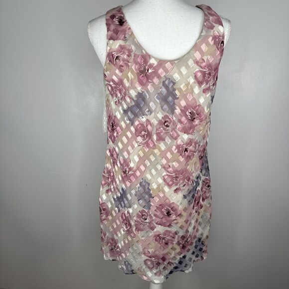 Vintage Patra Chiffon 2 Pc Set Sz 6 Floral Metallic Cottage Core NWT - Picture 6 of 9